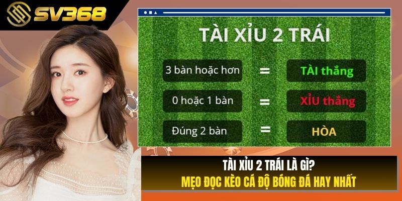 Tài Xỉu 2 Trái Là Gì? Mẹo Đọc Kèo Cá Độ Bóng Đá Hay Nhất